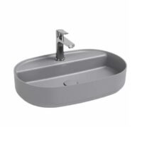 Šviesiai pilkas Isvea Infinity praustuvas 60x40cm 10NF65060