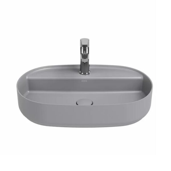 Šviesiai pilkas Isvea Infinity praustuvas 60x40cm 10NF65060-2v grey