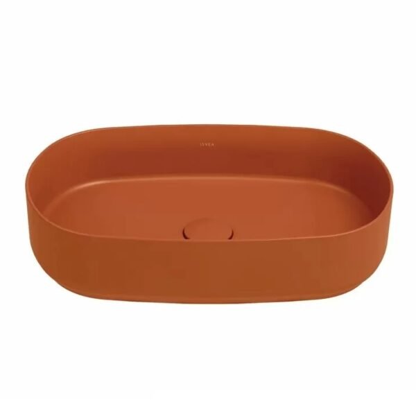 Terakota spalvos pastatomas praustuvas Isvea Infinity 55cm Terracota