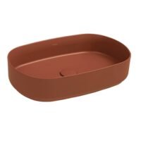 Terakota spalvos pastatomas praustuvas Isvea Infinity 55cm Terracota plytų spalva