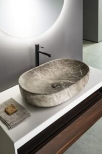 ca590bm travertino rašto pastatomas praustuvas Caleo Sapho (1)