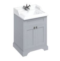 Klasikinis vonios baldas šviesiai pilkas Burlington 65cm ff8g-b15