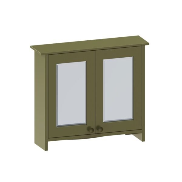 Vonios spintelė su veidrodžiu žalios spalvos Guild 65cm gu6057cg-cab-samanu-zalios