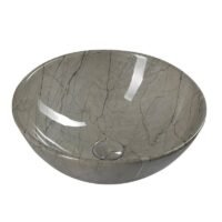 Rudo marmuro rašto imitacijos praustuvas Dalma 42cm mm113