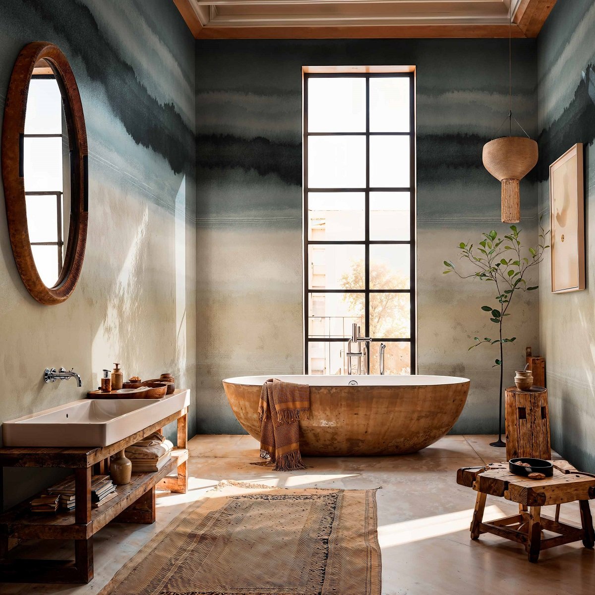 Fototapetai Coordone Sarape vonios interjere idejos Fototapetai Coordone Sarape vonios interjere idejos