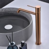 Imex Genova aukštas praustuvo maišytuvas BDG053-3 braižytas varis PVD