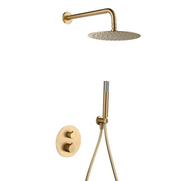 Imex Genova termostatinis potinkinis dušas GTG053 PVD brushed auksas