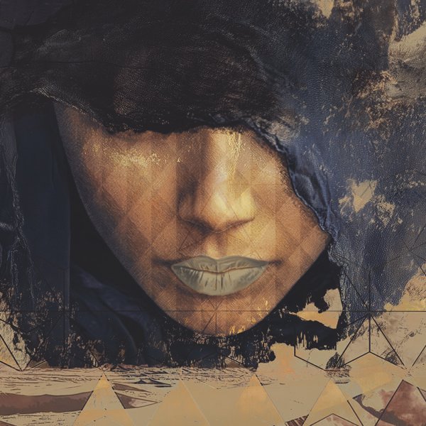 Išskirtinis moters veido tapetas