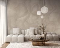 MU16005 lakoniškas fototapetas svetainėje pastelinės smėlinės spalvos