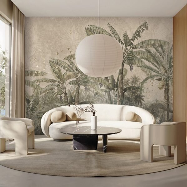 MU16020 svetainės interjeras atogrąžū motyvai