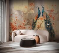 MU16089 fototapetai su povais svetainės akcentinė siena