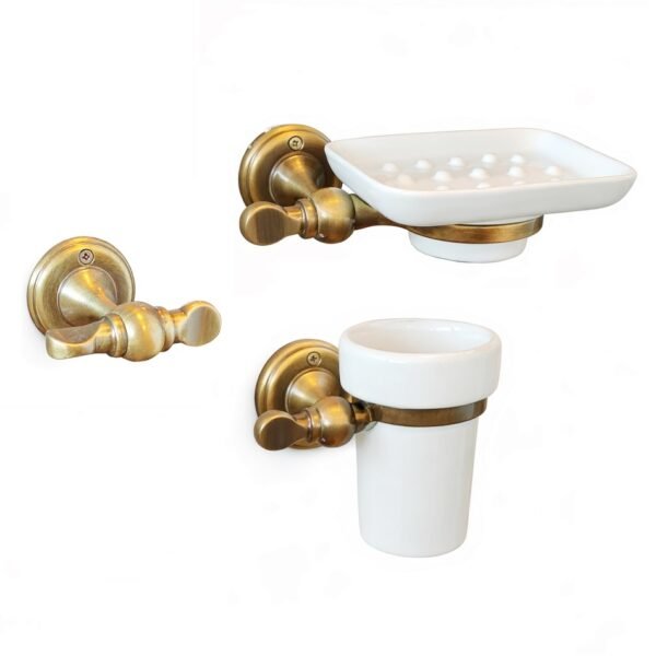 Sendinto žalvario vonios aksesuarai praustuvui Stilars