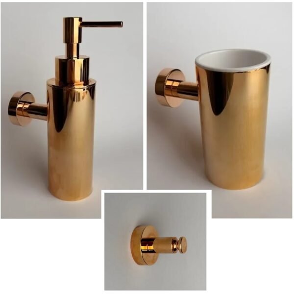 Rožinio aukso pakabinamų aksesuarų komplektas Performa