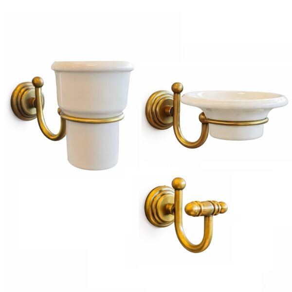 Sendinto žalvario vonios aksesuarai praustuvui Saccardi