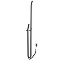 Matinis juodas elektrinis džiovintuvas Duopasso 12x170cm