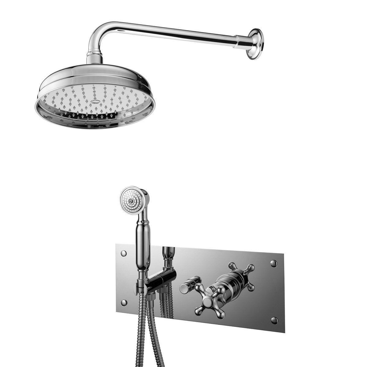 Retro moderni dušo sistema Marea su lietaus galva 30148 Potinkinė lietaus dušo sistema Marea Porta & Bini