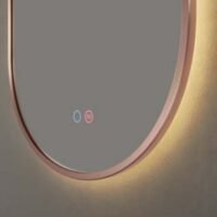 Veidrodis voniai su LED braižyto vario rėmas Tokyo Ledimex 50x90cm