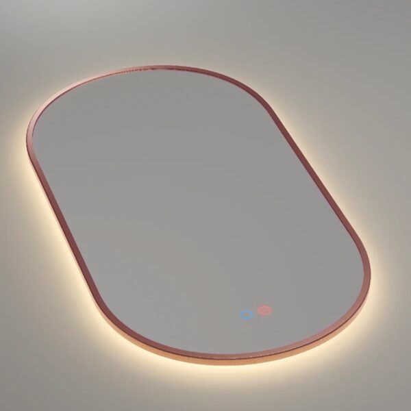 Veidrodis voniai su LED braižyto vario rėmas Tokyo Ledimex 50x90cm