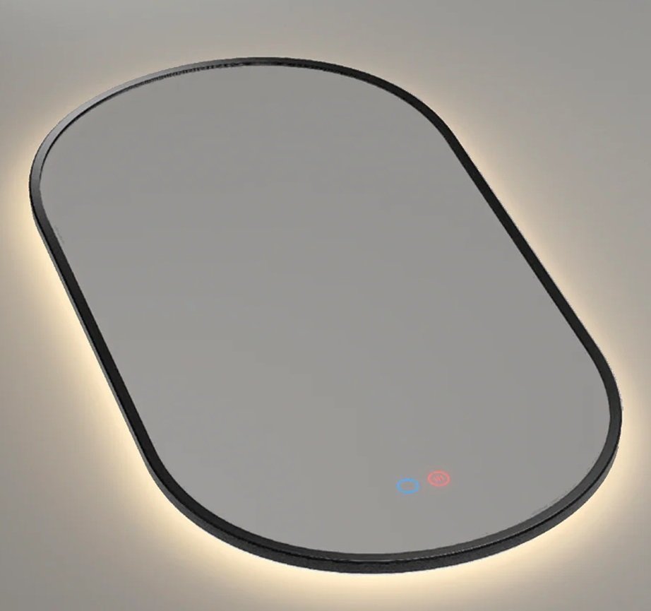 Veidrodis voniai su LED juodas rėmas Tokyo Ledimex 50x90cm (4) Veidrodis voniai su LED juodas rėmas Tokyo Ledimex 50x90cm