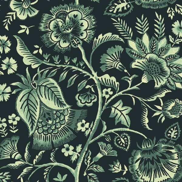 Tapetai Partridge and Willow BH80204 juodai žalias