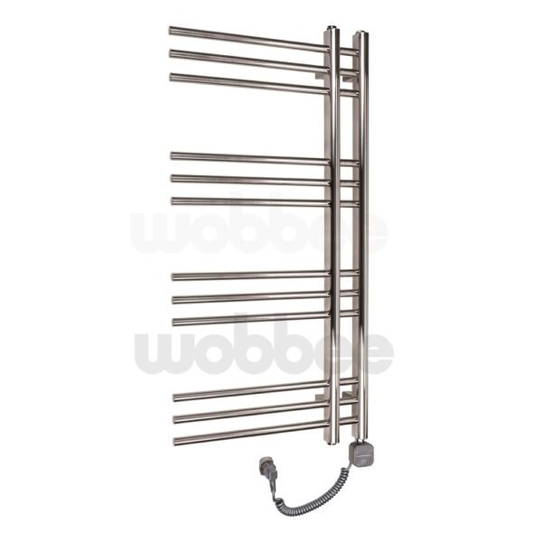 Braižyto nikelio elektrinis džiovintuvas Glaston Wobbee 100x50cm su laidu