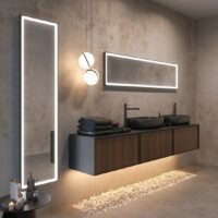 Veidrodis LED apšvietimu Ledimex New york 40x160