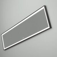 Veidrodis LED apšvietimu Ledimex juodos sp. rėmas New York 40x160cm