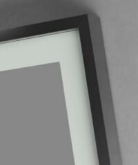 Veidrodis LED apšvietimu Ledimex Newyork juodos spalvos rėmas 40x160 (2)