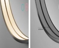 Vonios veidrodis su LED pašvietimu Ledimex Nepal juiodas rėmas 60cm 70cm 80cm 100cm (3)