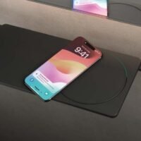 Vonios veidrodis su bevieliu telefono krovimu Ledimex Concept